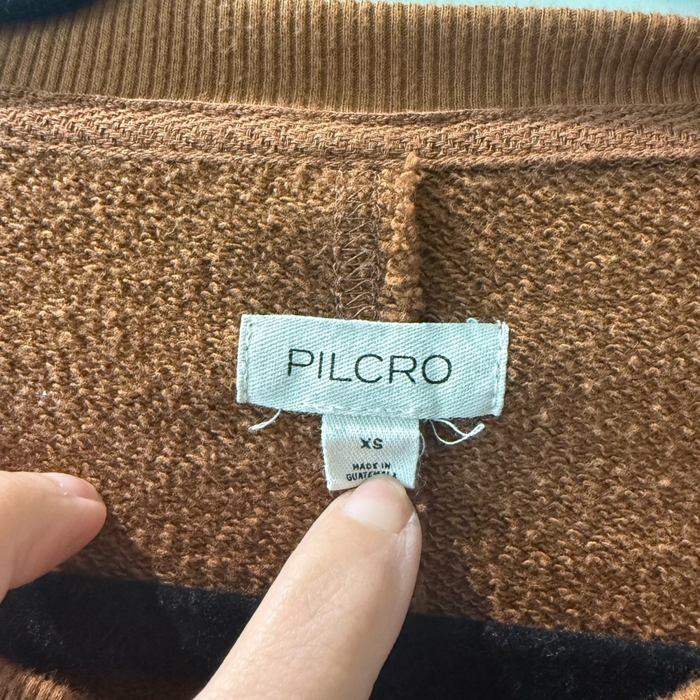 Pilcro Rust Brown Crewneck Sweatshirt - Picture 3 of 3